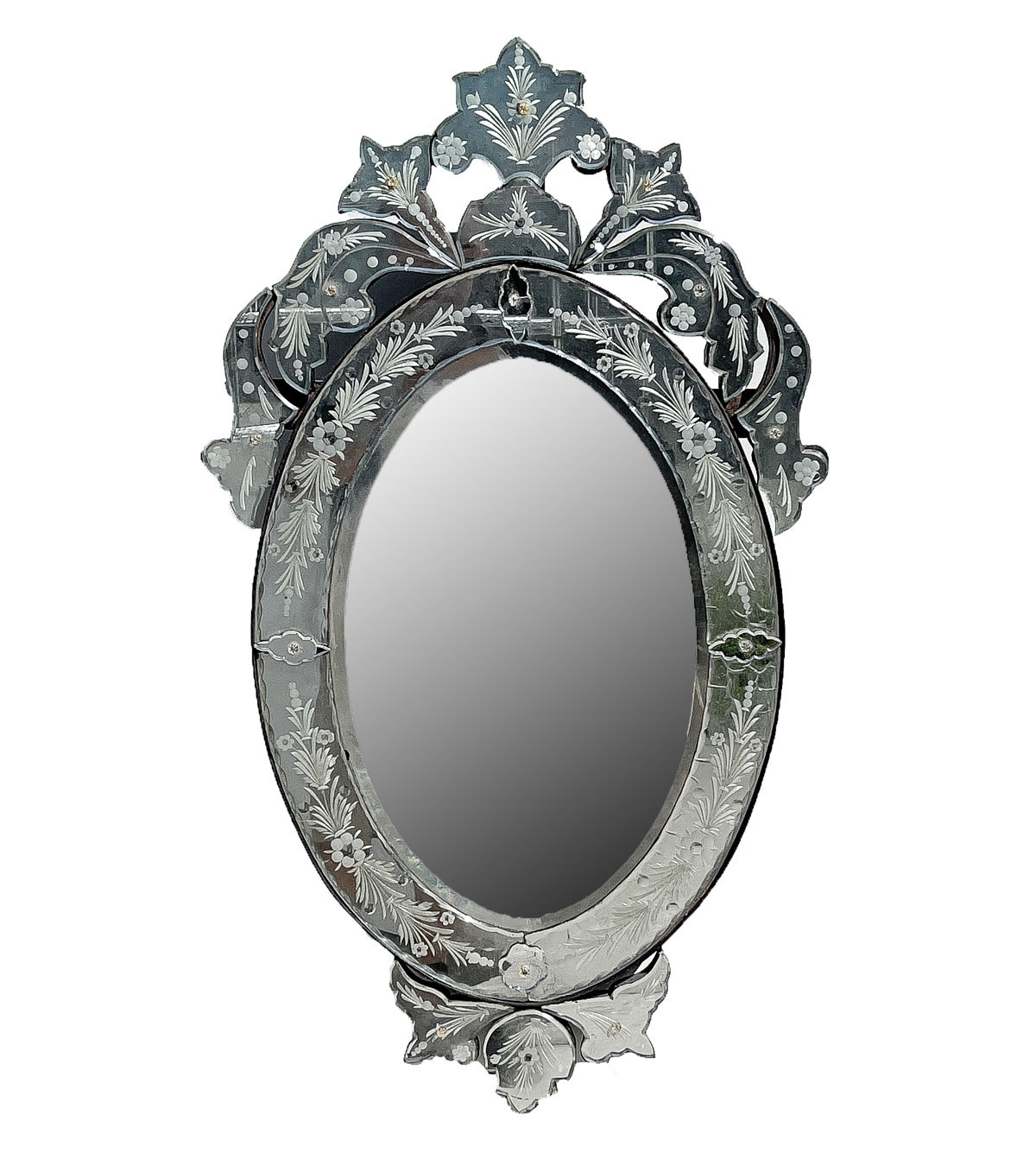 ETCHED VENETIAN MIRROR: Beveled