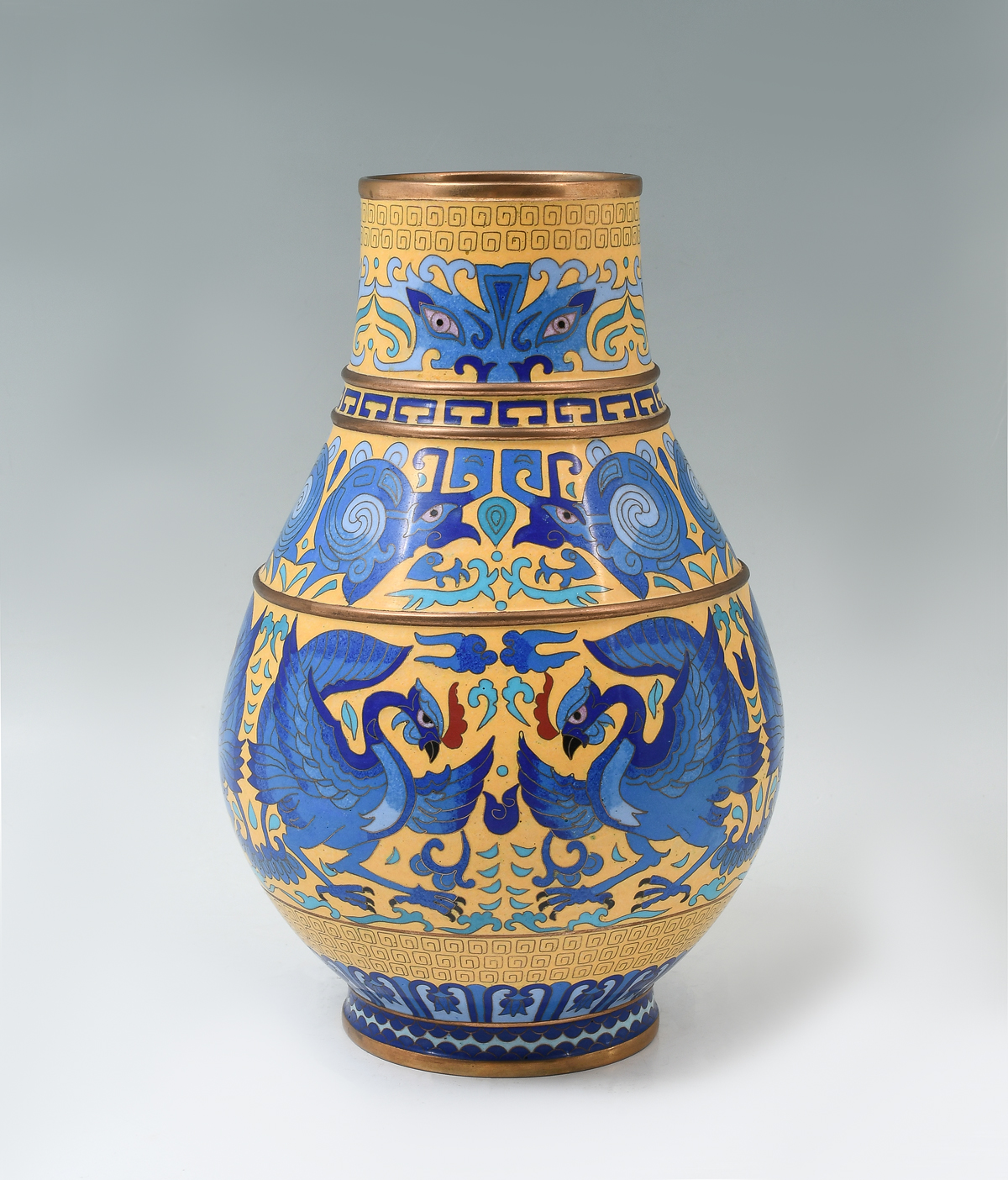 CHINESE CLOISONNE ARCHAIC STYLE