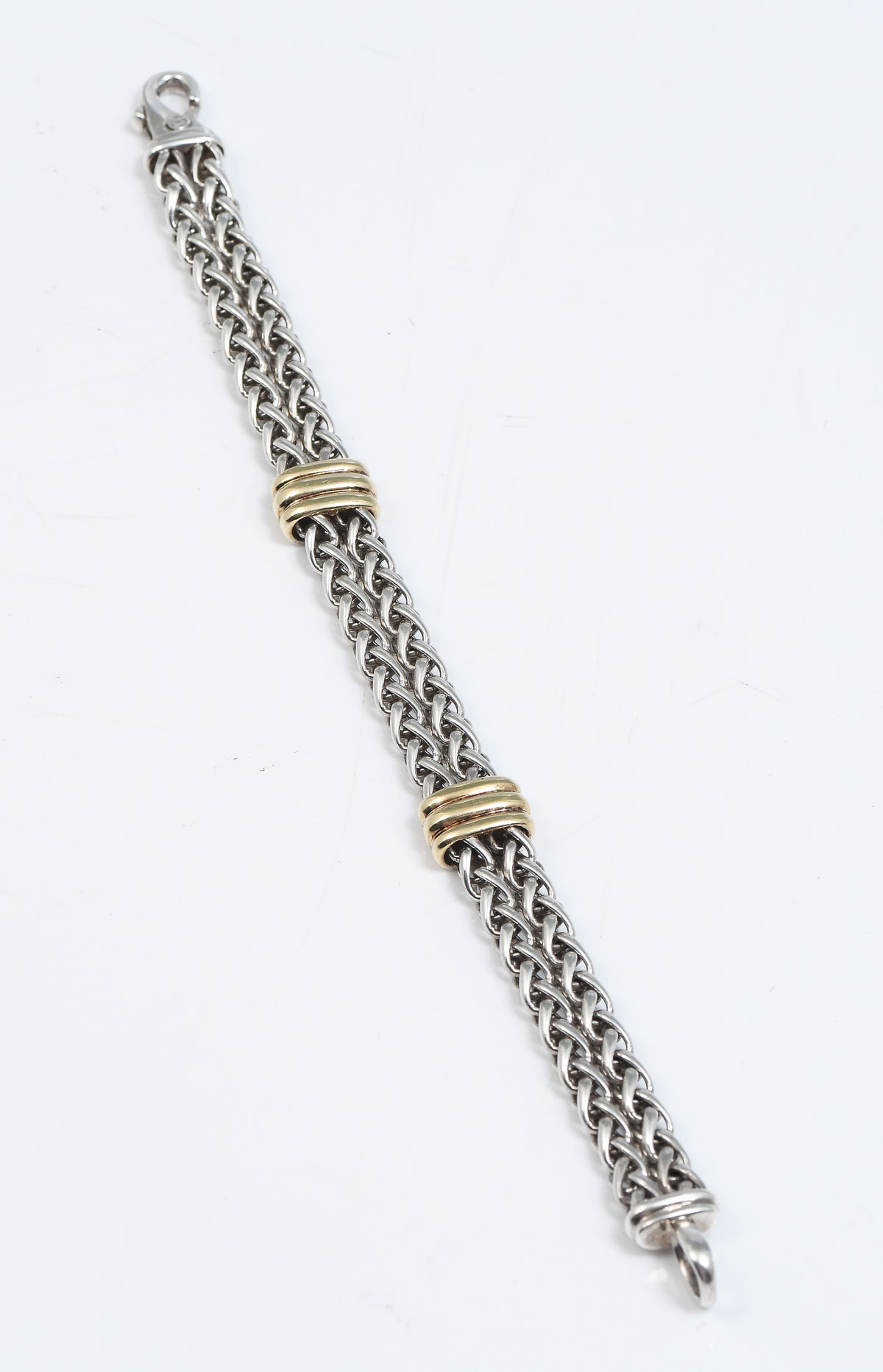 DAVID YURMAN 2 STATION 18K & STERLING