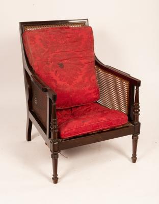 A Regency mahogany library chair 36c121