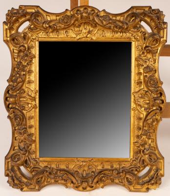 A gilt plaster wall mirror 34cm 36c125