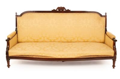 A William IV rosewood sofa, the