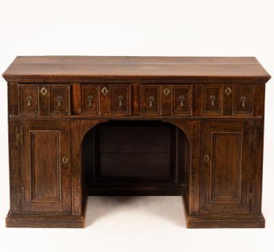 A Jacobean style sideboard, circa 1900,