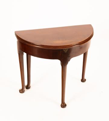 A George II mahogany tea table,