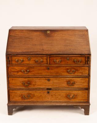 A George III mahogany bureau circa 36c166