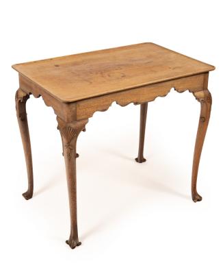 A George II mahogany silver table,