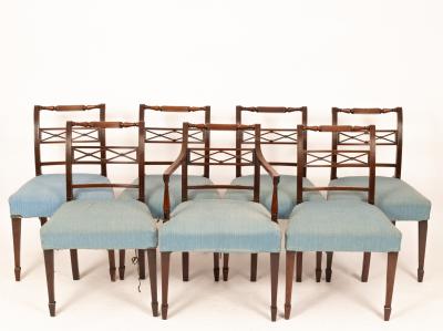 A set of seven George III mahogany 36c163