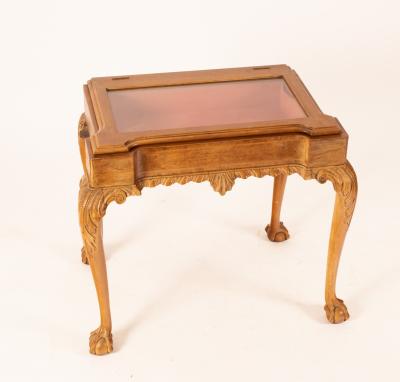 A George II style display table,