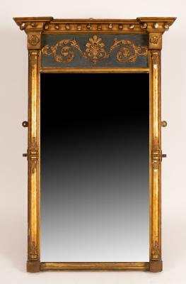 A Regency gilt framed pier glass