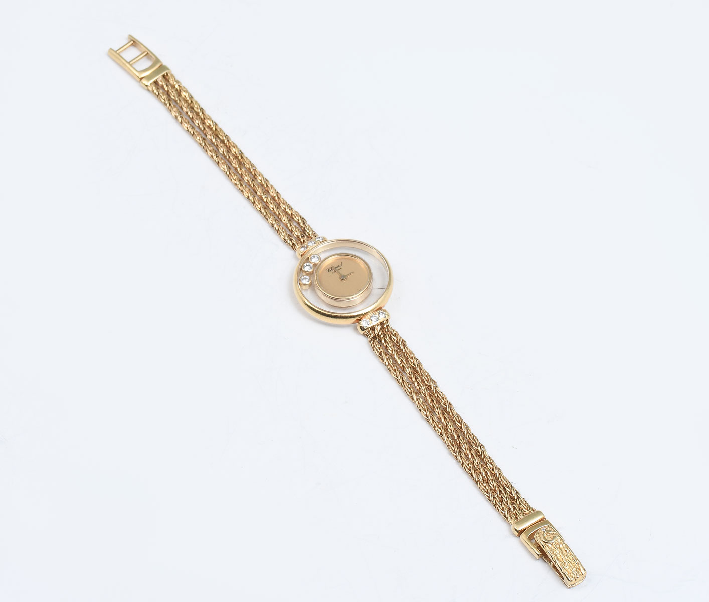 CHOPARD 18K HAPPY DIAMOND WRISTWATCH