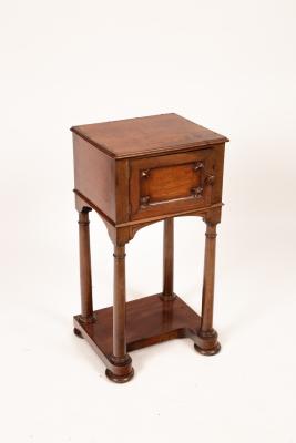 A Victorian mahogany bedside table