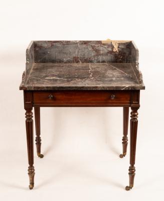 A William IV mahogany side table,