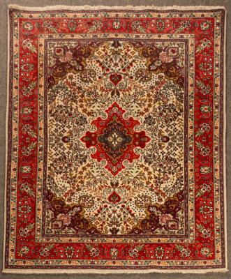 A North West Persian rug, the ivory