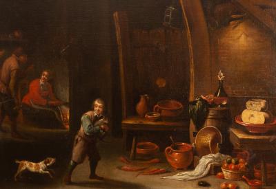 Manner of David Teniers the Younger Kitchen 36c24f