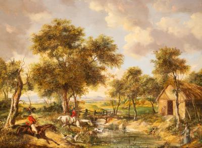 English School 19th Century Hunting 36c27d