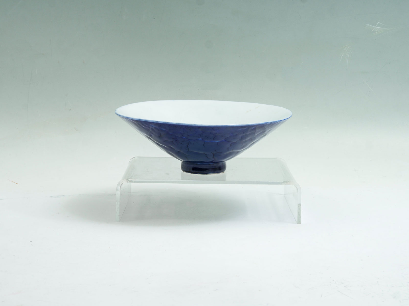 BLUE GLAZED CHINESE PORCELAIN CONICAL