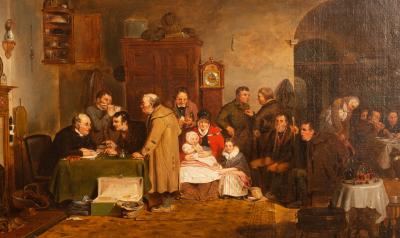After David Wilkie/Rent Day/oil