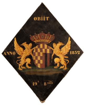 Dutch School 19th Century A Hatchment 36c2ba