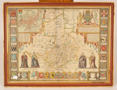 John Speed/A County Map Of Cambridge/executed