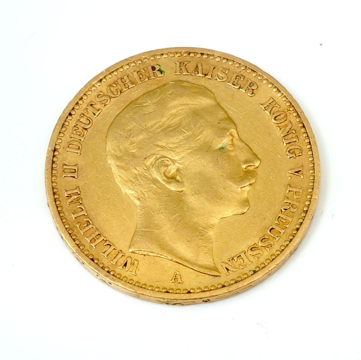 1897 GERMAN GOLD 20 MARKS COIN  36c325