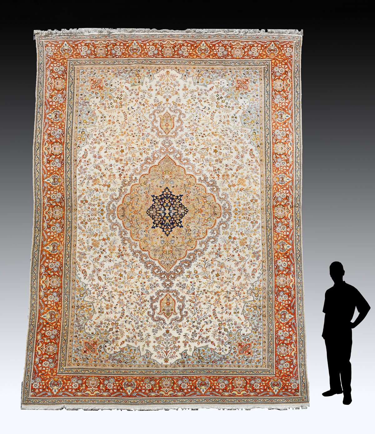 PALACE SIZE INDO-PERSIAN HAND KNOTTED