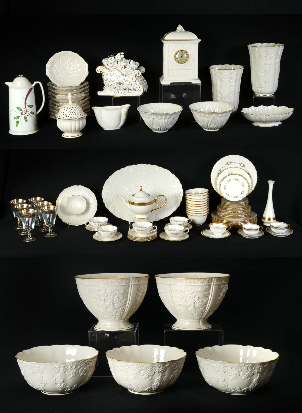 LARGE ASSORTMENT OF LENOX CHINA PIECES: