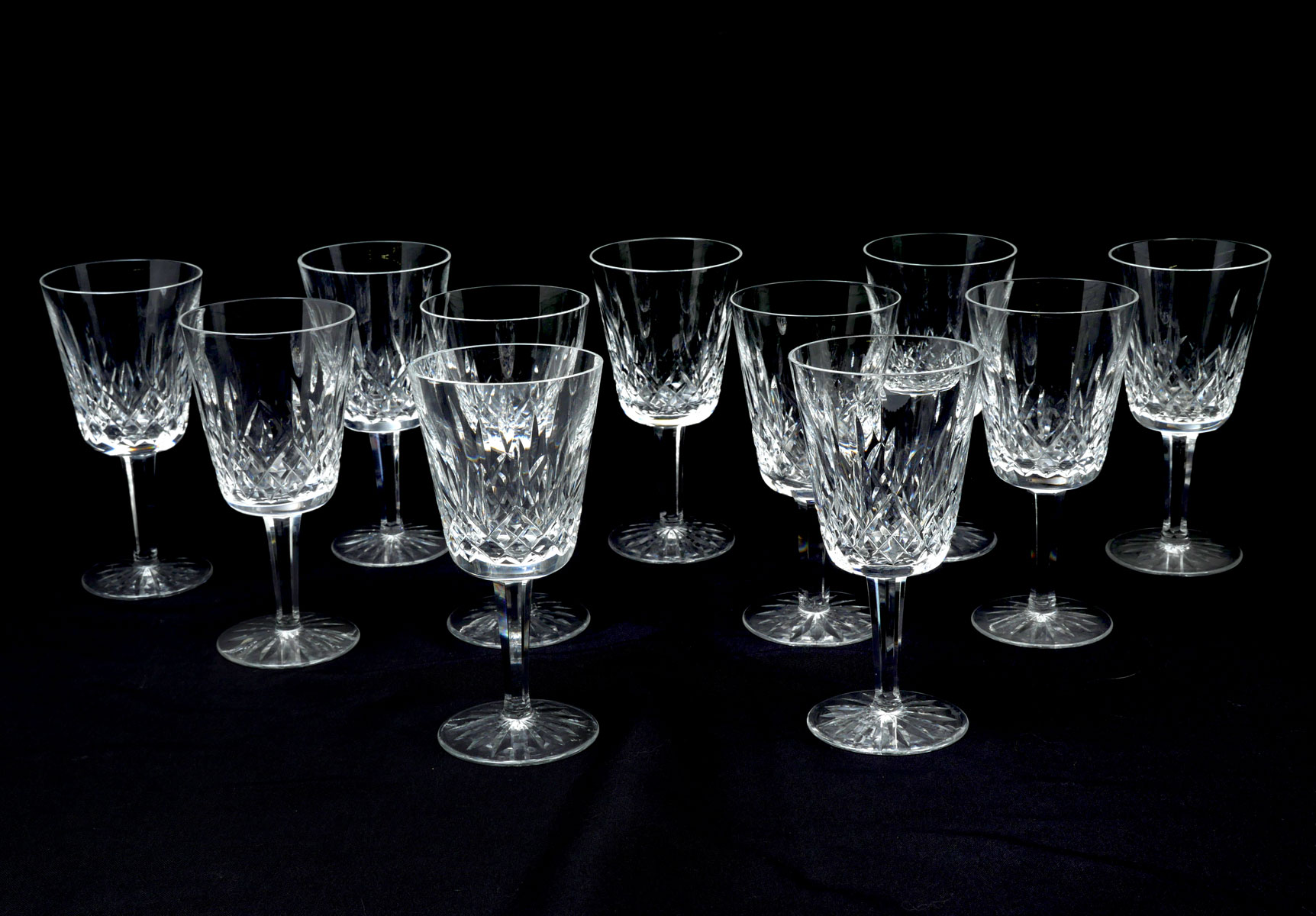 11 PC. WATERFORD CRYSTAL ''LISMORE''