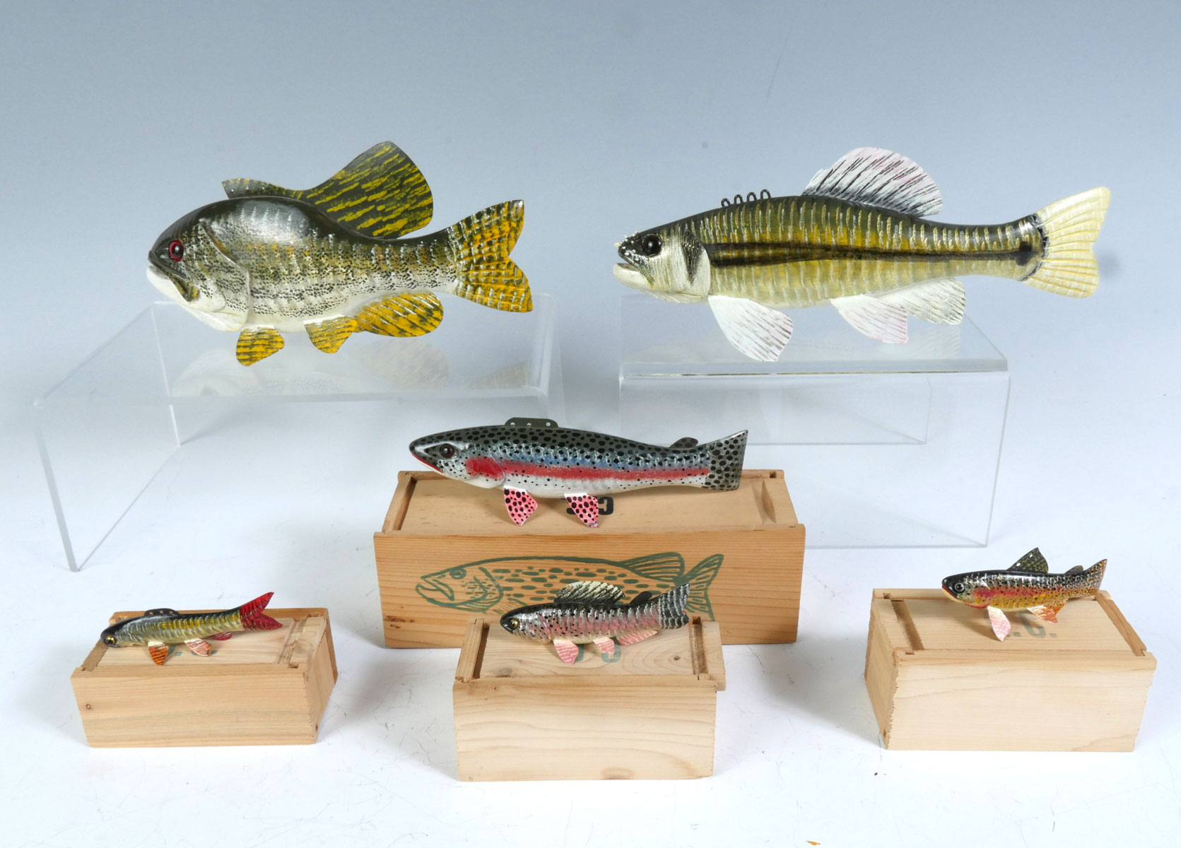 SIX PIECE CARL CHRISTIANSEN FISH