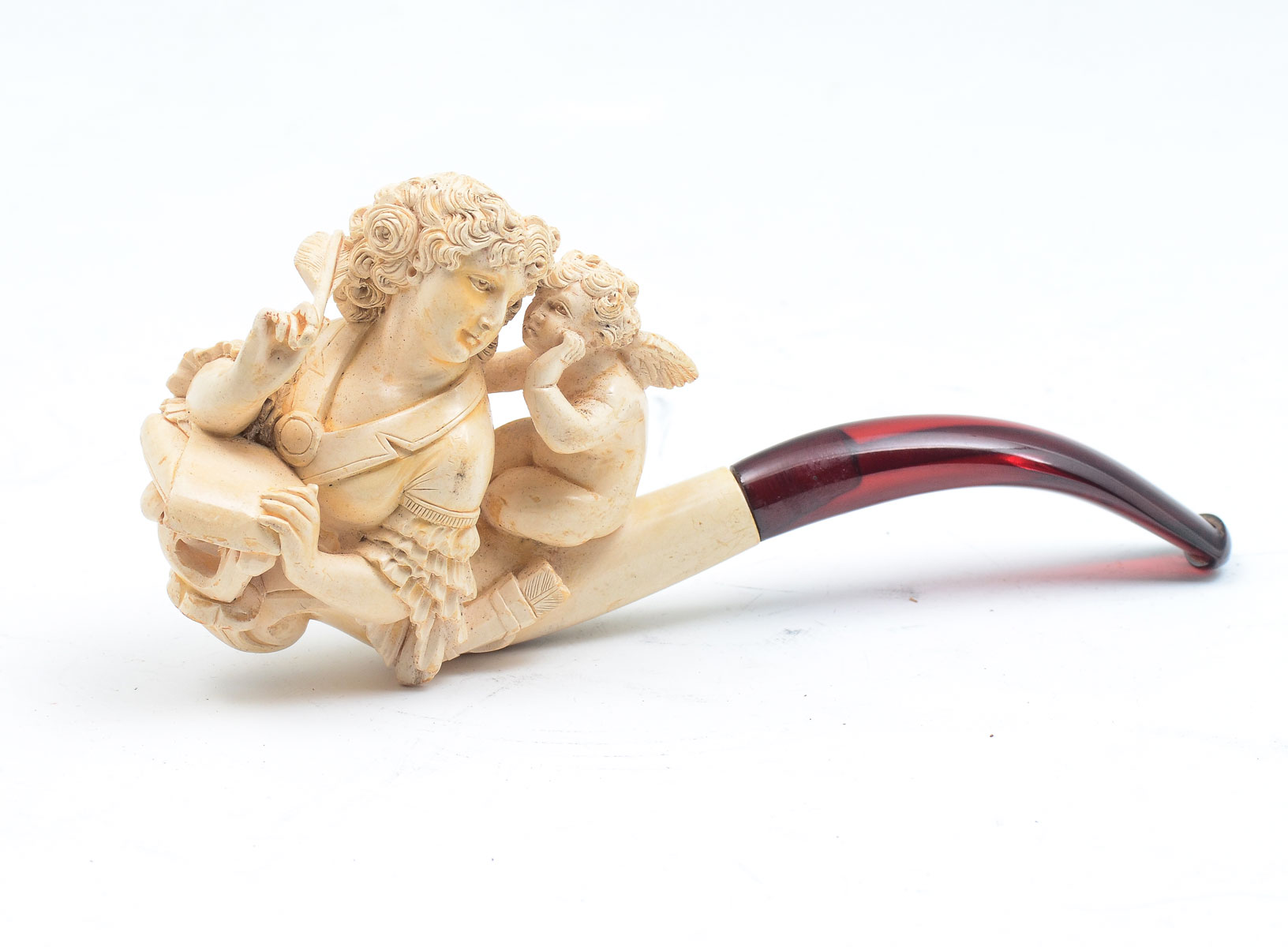 MEERSCHAUM PIPE WITH WOMAN AND 36c452