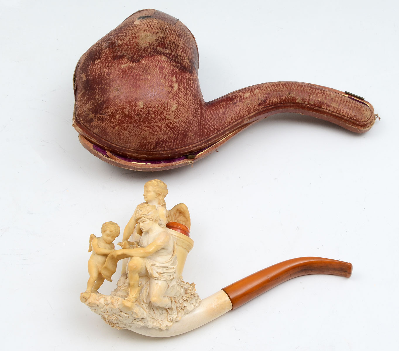 MEERSCHAUM PIPE WITH MERCURY AND