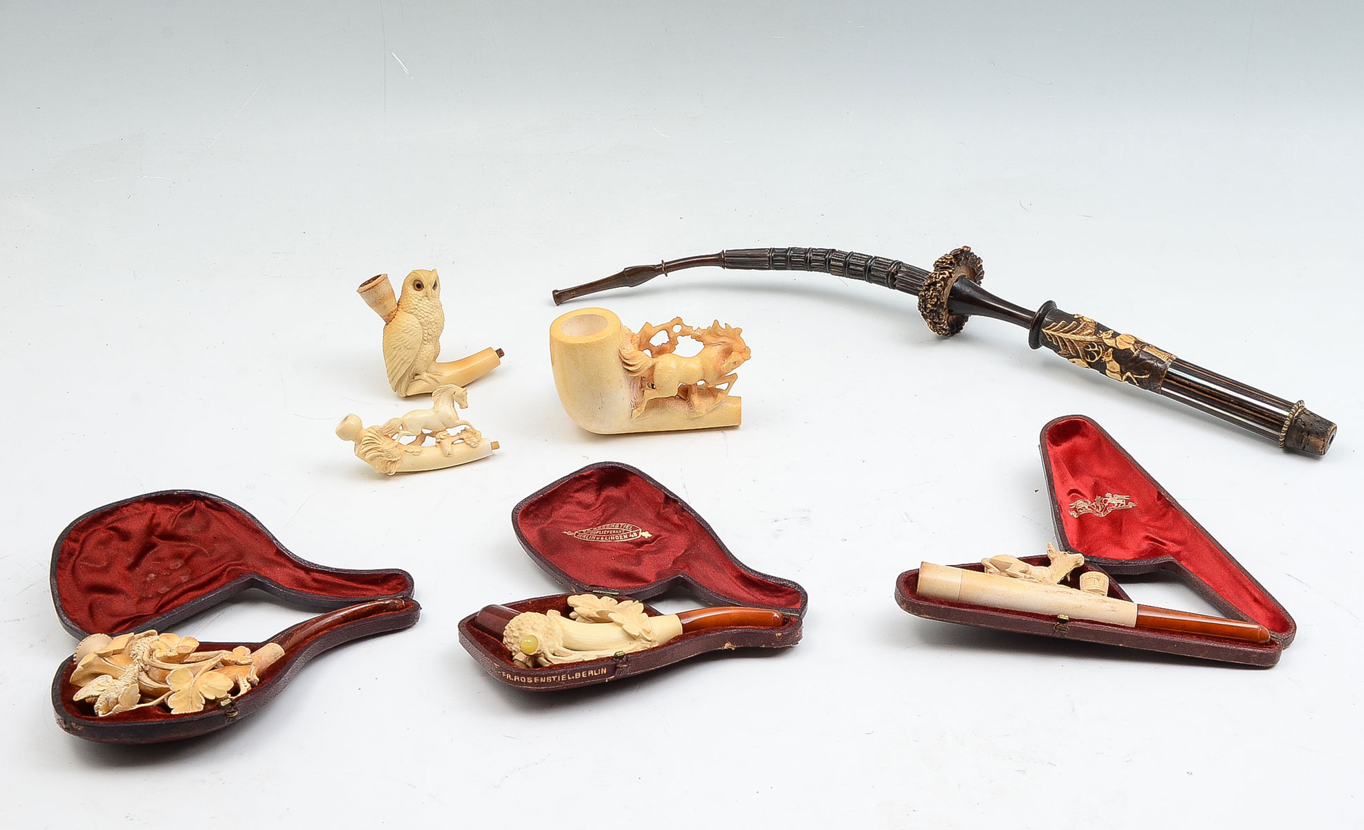 COLLECTION OF MEERSCHAUM CHEROOT 36c470