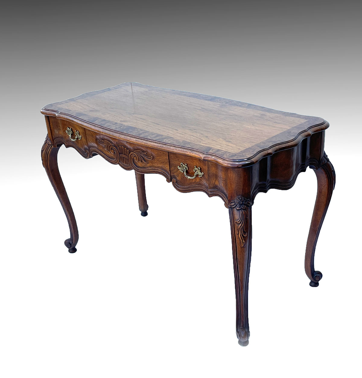 CARVED AMERICAN WRITING DESK 3  36c487