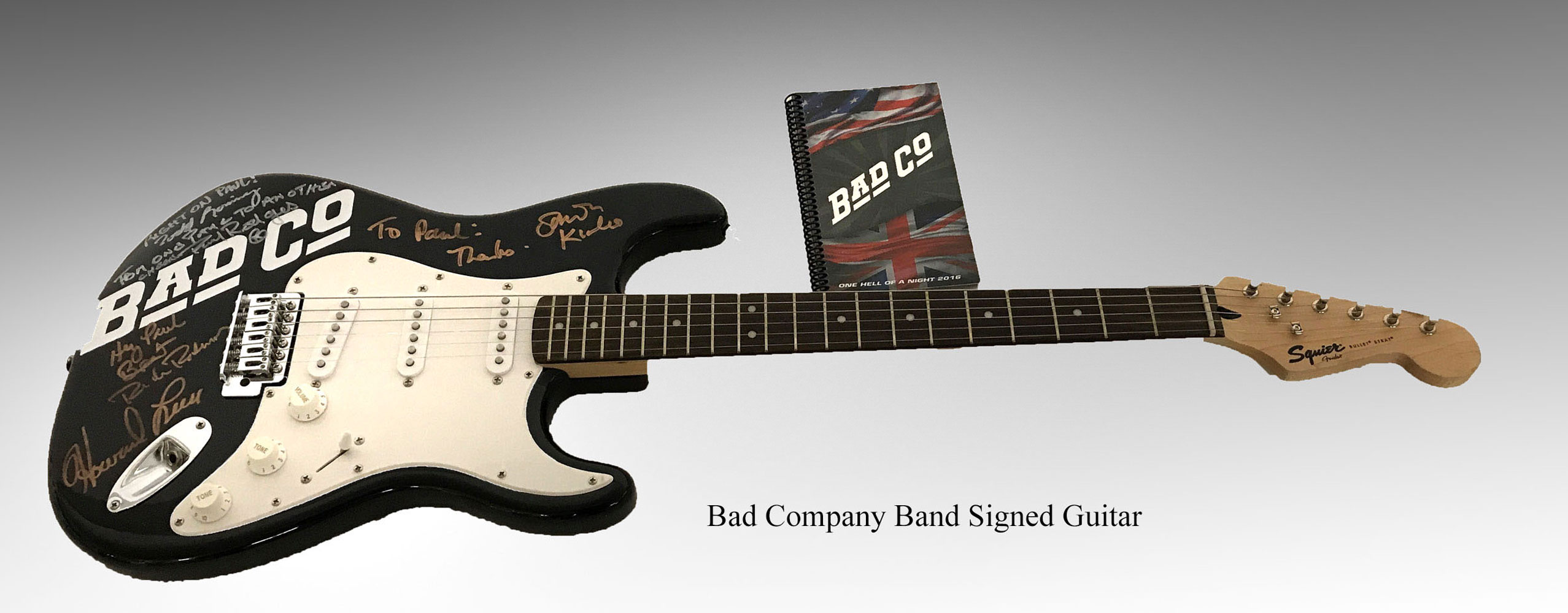 SIGNED BAD COMPANY FENDER SQUIRE