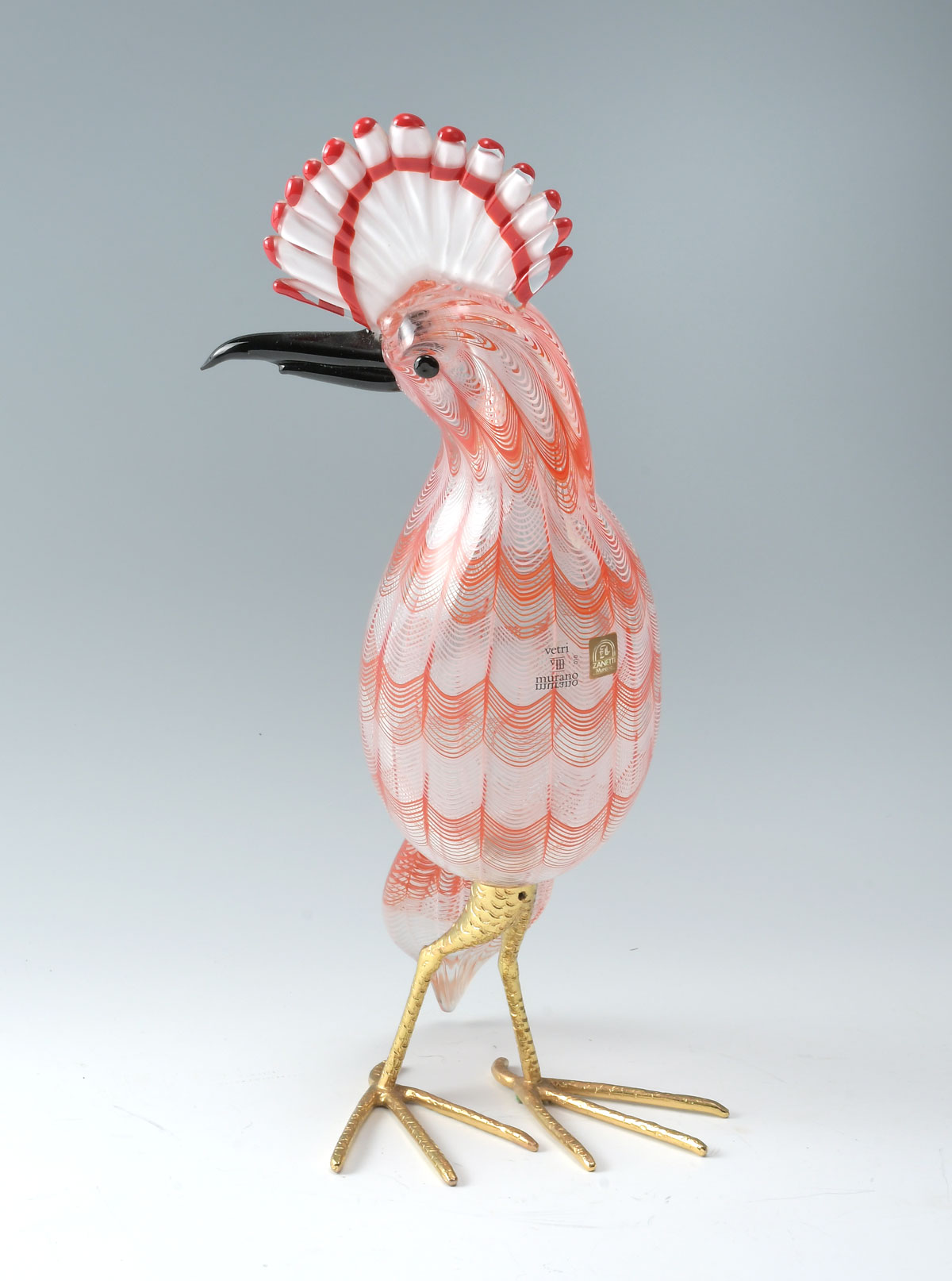 LICIO ZANETTI MURANO ART GLASS BIRD: