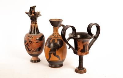 Three items of 19th Century Etruscan