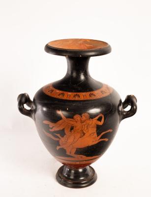 A 19th Century terracotta two-handled