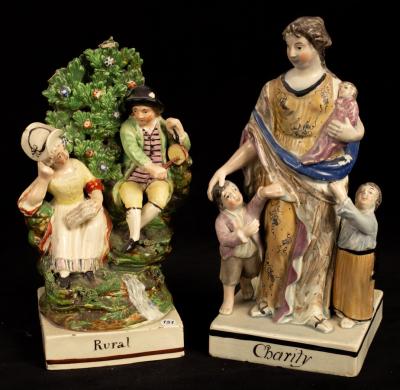 Two Staffordshire pearlware figure 36c529