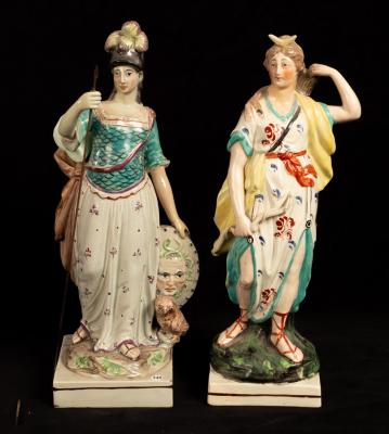 Two Staffordshire pearlware figures