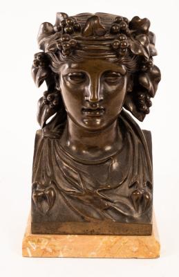 An Italian Grand Tour bronze bust