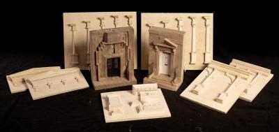 A quantity of cast resin plaques,