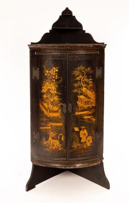 A 19th Century lacquered bowfronted 36c624