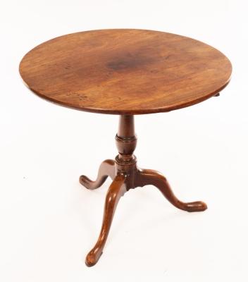 A George III mahogany supper table,