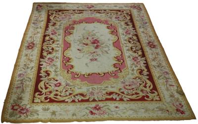 An Aubusson style woven carpet,