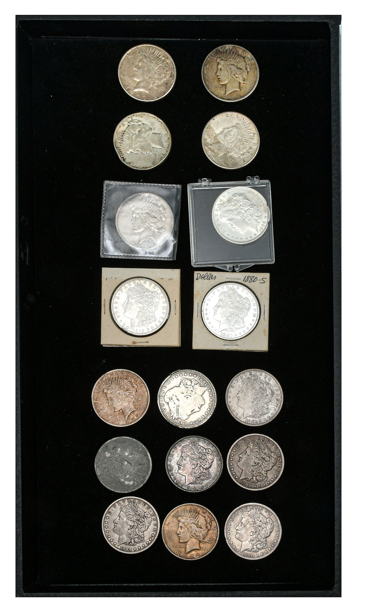 17 PC UNITED STATES SILVER MORGAN 36c6b6