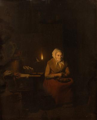 Johannes Rosierse 1818 1901 Candlelit 36c6db