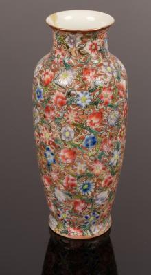 A Chinese millefiori vase, Qianlong