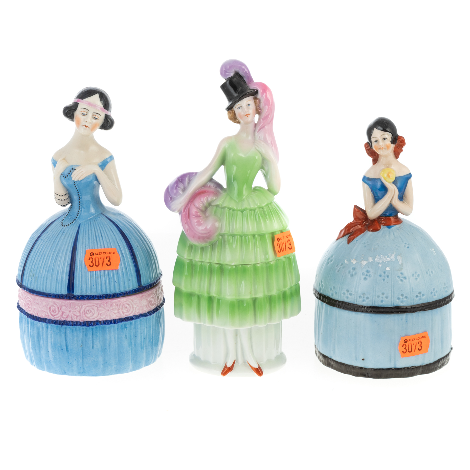 THREE CONTINENTAL PORCELAIN LADY 36a065