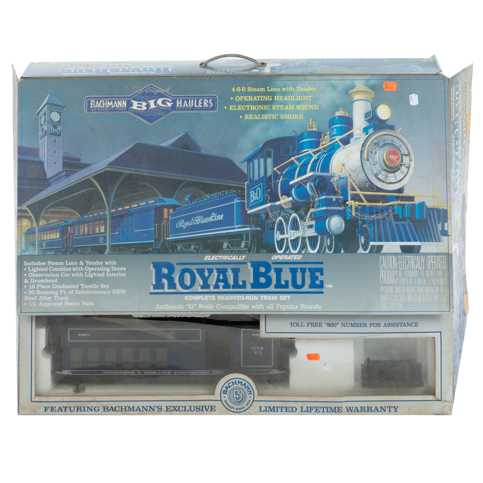 BACHMANN ROYAL BLUE TRAIN SET Large 36a061