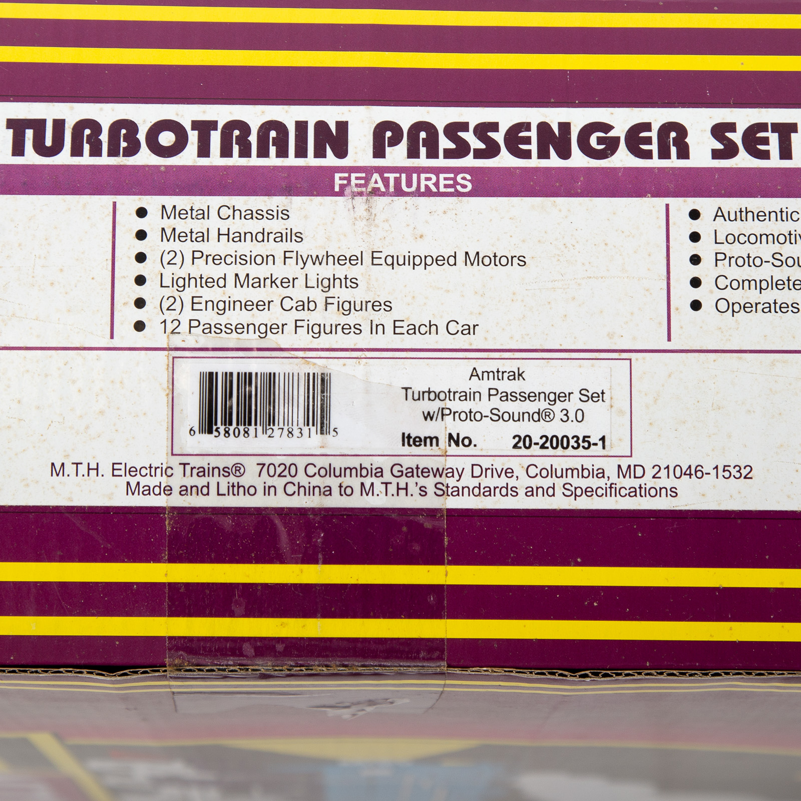 M T H TURBOTRAIN PASSENGER SET 36a08e