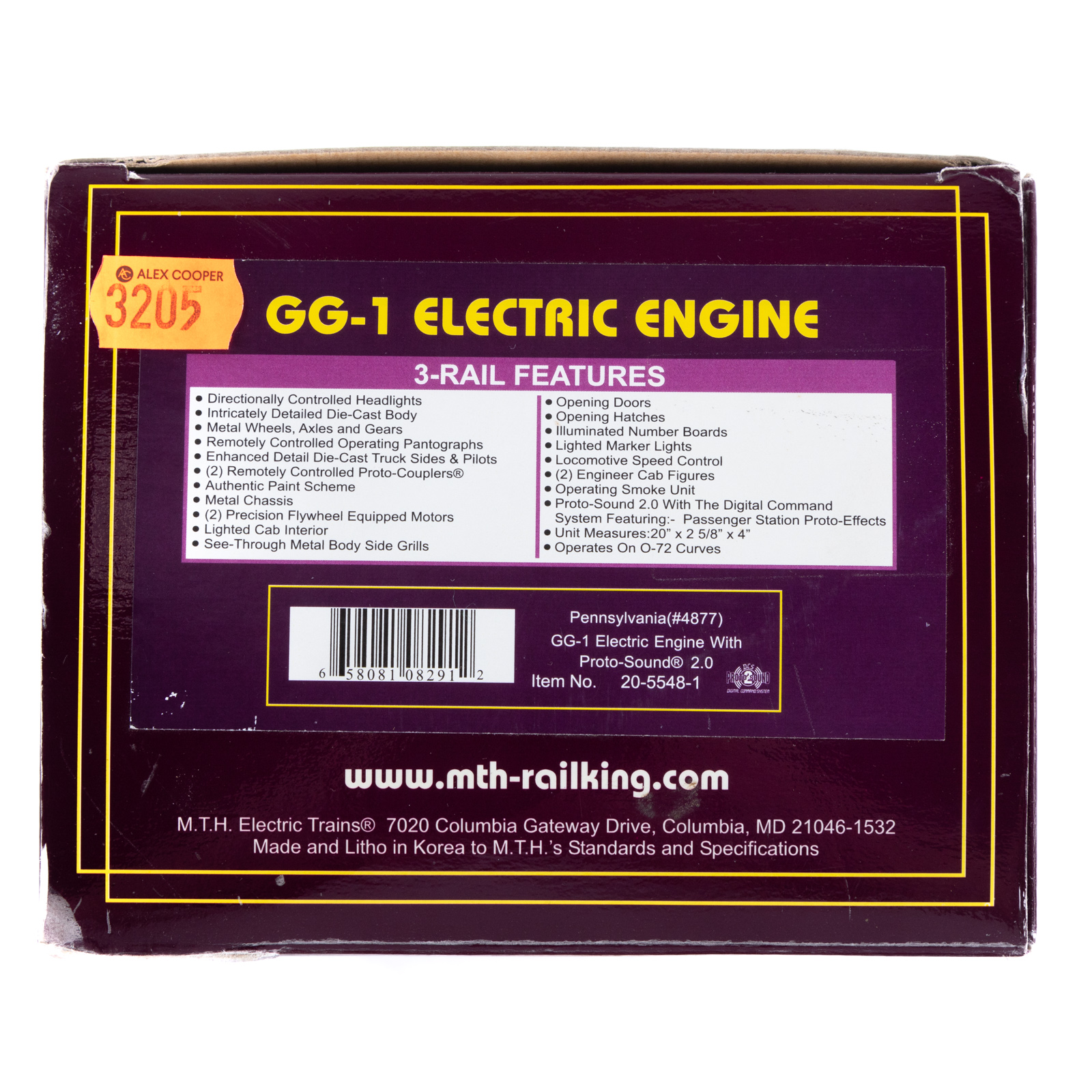 M T H GG1 ELECTRIC ENGINE Pennsylvania 36a0b1